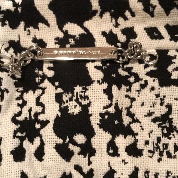 EUC BLACK & WHITE Suit Jacket Lined Classic Short Cut WAISTED Jacket Size XS - Picture 5 of 7